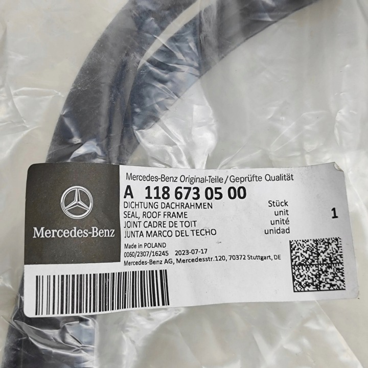 фото №8, Mercedes-benz cla c118 x118 2019 ліва сторона молдинг даху (рейлінг, декоративна накладка)