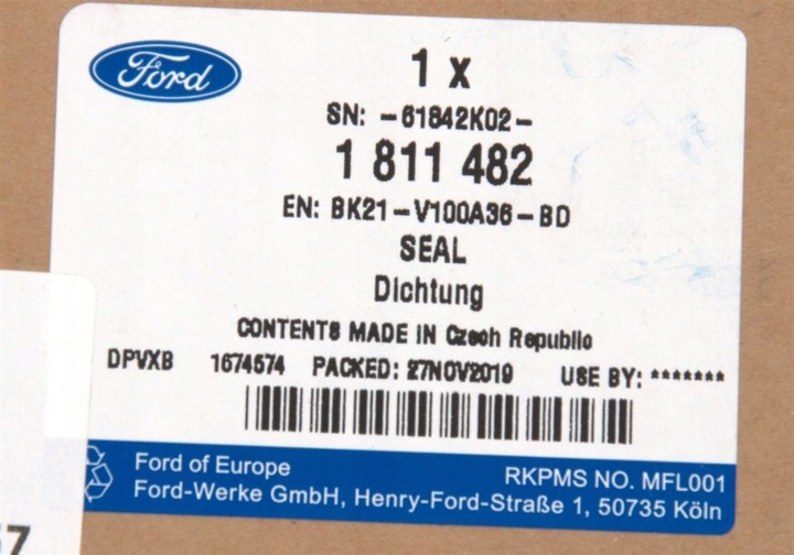 фото №12, Прокладка порога двері правих ford tourneo custom