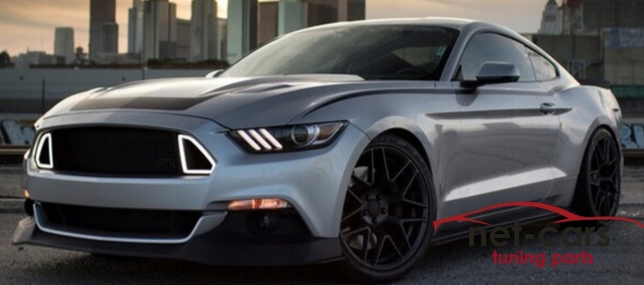 фото №7, Решітка середня решітка радіатора led ford mustang 6 15-17r rtr