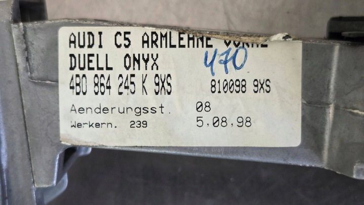 фото №10, Audi a6 c5 подлокотник 4b0864207c m-4943