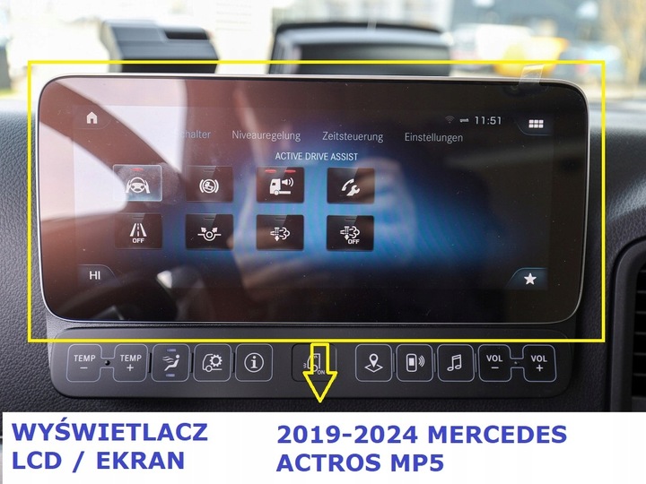 фото №1, Дисплей mercedes actros mp5 2019-24 экран новый