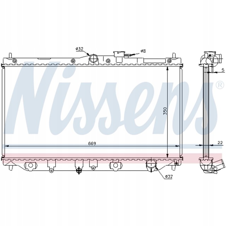 фото №15, Радіаторів двигуна nissens 62279a 19010p45g01