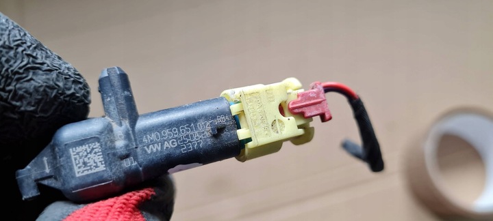 фото №6, Rs5 8w рестайлінг s5 a5 датчик ударний штекер роз'єм 4m0959651 a4 b8 8w s4