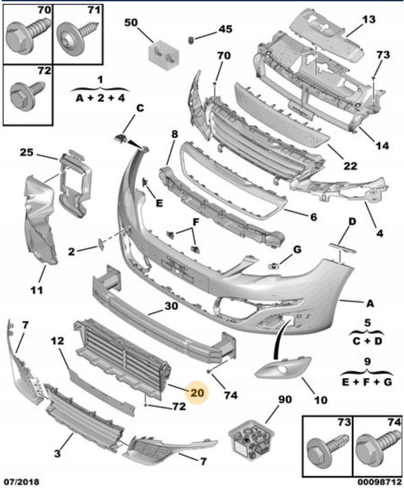 фото №8, Жалюзи защита радиатор впуск воздуха peugeot 308 t9 9677725980 новая