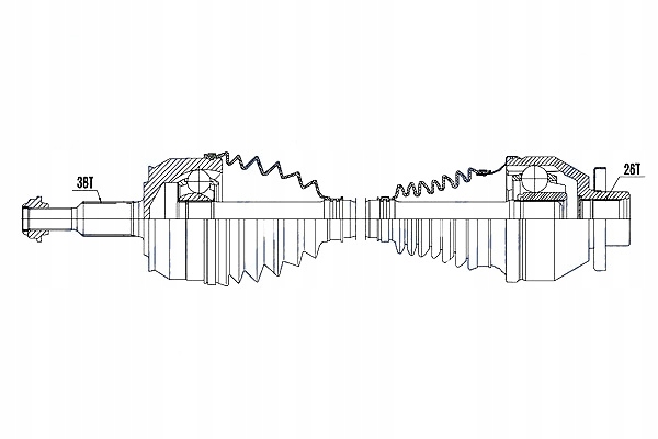 фото №11, Піввісь привідна vw t5 10-06.13 ліва nty