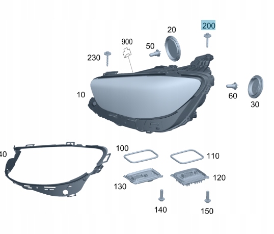 фото №2, Гвинт кронштейни фара mercedes m5x35