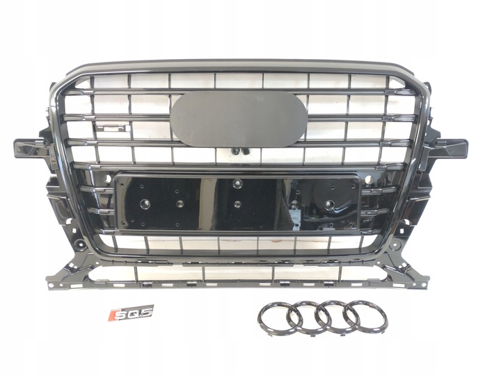 фото №8, Sq5 нова решітка радіатор решітка радіатора audi q5 8r0 рестайлінг 2012-16 повний чорний s-line