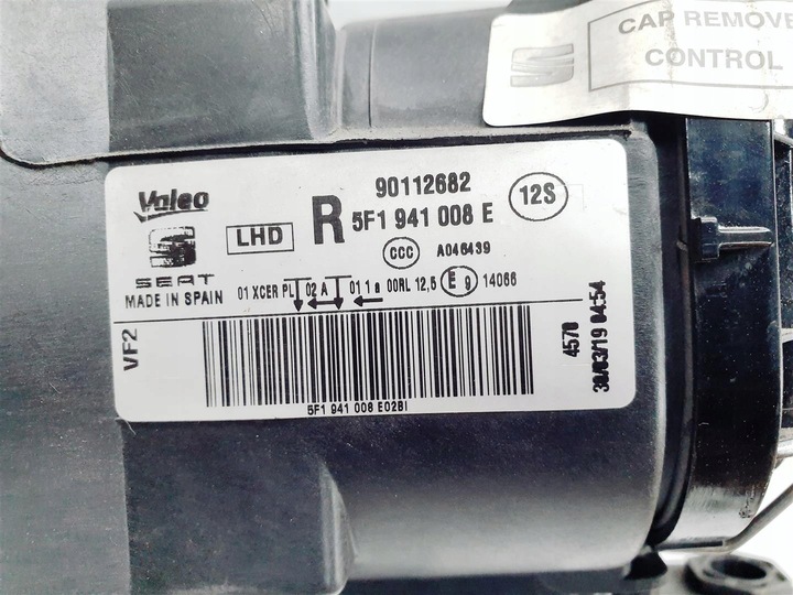 фото №14, Seat leon 3 iii 5f 12-16r права лампа перед повний led ory eu !!!