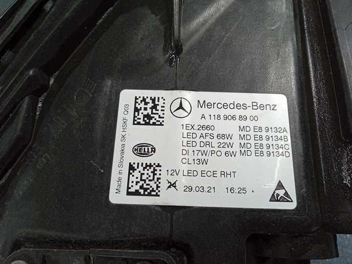 фото №7, Cla w118 фара левый multibeam led a1189068900