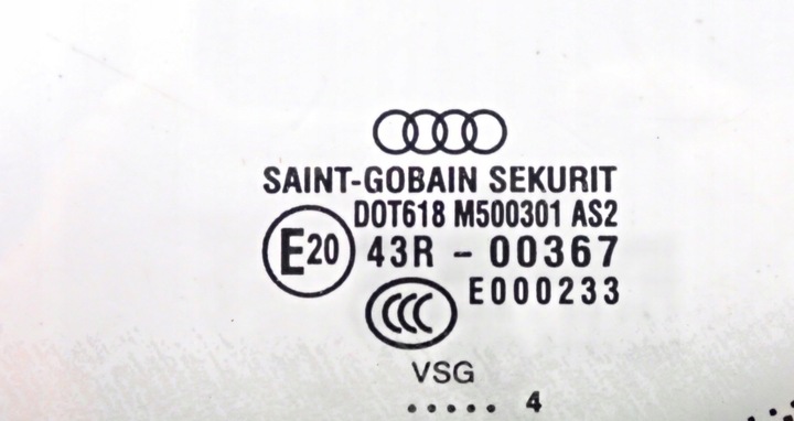 фото №12, 4e0845300n скло трикутник права m500301 2004r a8 d3