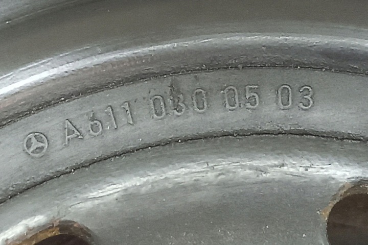 фото №8, Колесо ременное вала коленчатого mercedes-benz e w211 a6110300503 2.2l дизель