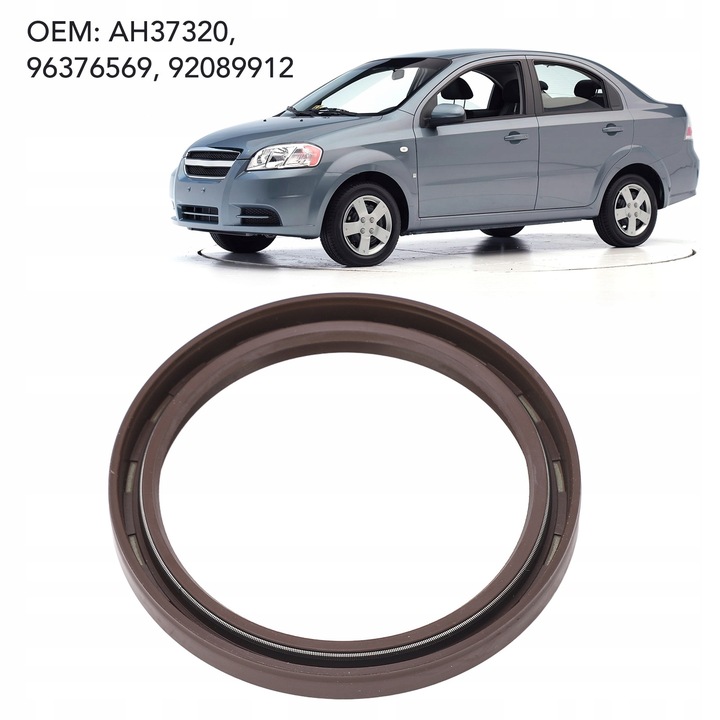 фото №10, Задня прокладка масляна вала колінчастого двигуна 96376569 герметична o7