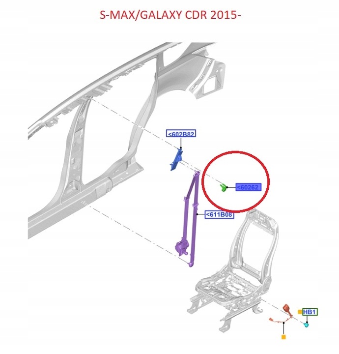 фото №4, Заглушка ремня безопасности 5292033 ford оригинал