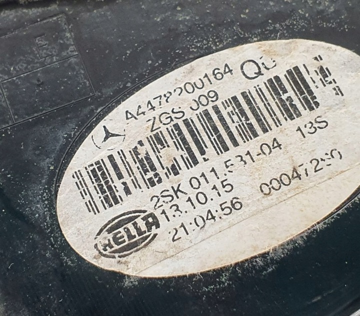 фото №8, Лампа правая зад mercedes w447 v класс a4478200164