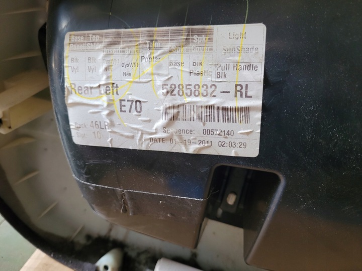 фото №12, Боковина обивка кожа beż дверь e70 x5 рестайлинг bmw ролеты зад комплект европа