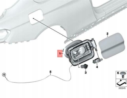 фото №8, Bmw 4 cabrio f33 кришка кришки бак пального 51177270762 7270762