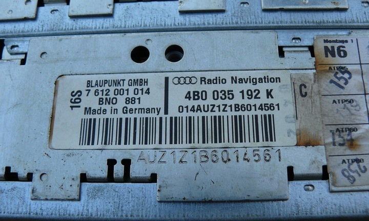 фото №8, Радіо навігація 2 din naviplus з код audi s6 a6 c5 4b0035192k