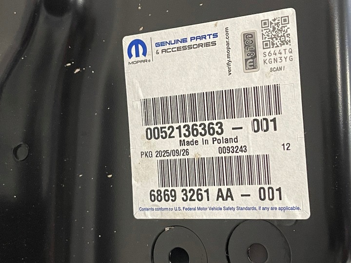 фото №9, Новое дверь левая передние левая перед fiat 500 07-20 52136363 68693261aa