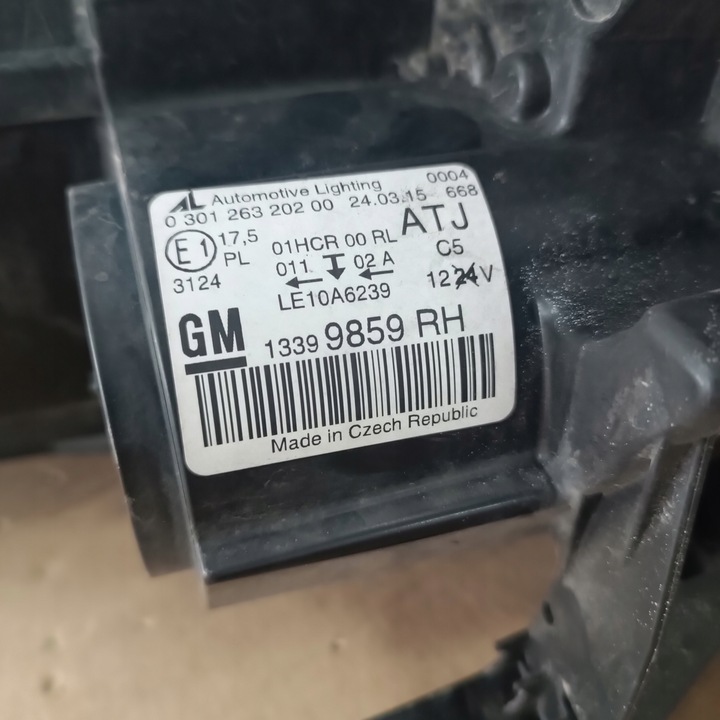 фото №13, Лампа правий перед opel zafira c 12-16 13399859