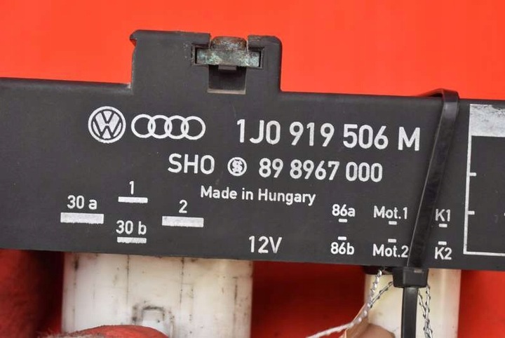 фото №9, Блок керування модуль вентилятора 1j0919506m vw polo 4 iv 9n 1.4 tdi 70 km рестайлінг