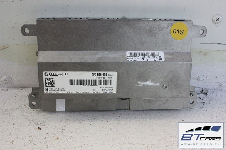 фото №11, Audi a4 a5 q5 набір mmi 3g монітор + зчитувач + панель 8t0919609f 8t1035670