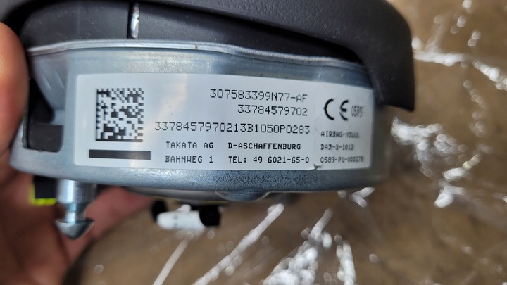 фото №10, Air bag повітряна подушка подушка безпеки bmw f32 f82 f10 f30 м-пакет нова !!!