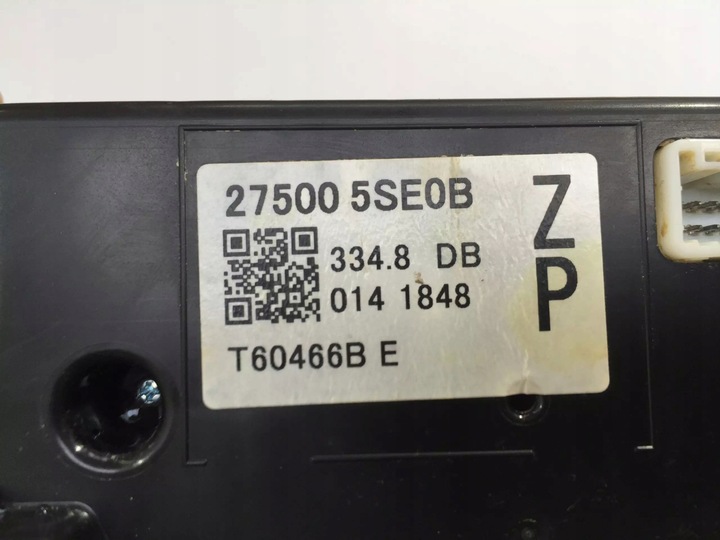 фото №6, Nissan leaf ii 2 2019 панель кондиционера воздуховод
