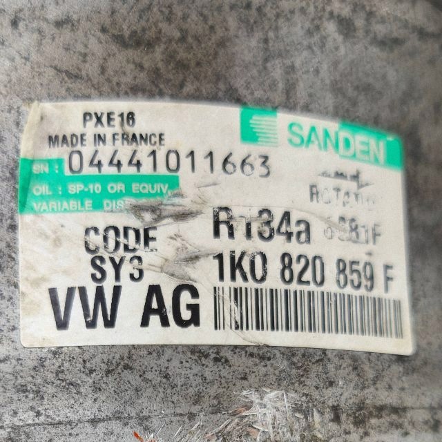 фото №9, 2007 seat leon 1p компрессор кондиционера 1k0820859f