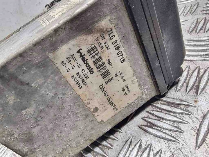 фото №8, Вебасто vw touareg 7la, 7l6, 7l7 7h0819617 2.5l дизель 128kw 2006