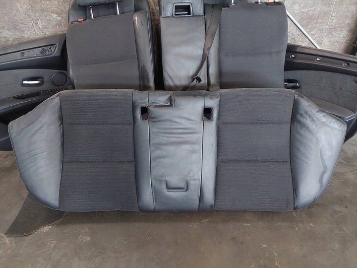 фото №11, Сиденья комплект левый правый диван зад + обшивки ролеты bmw e61 520d