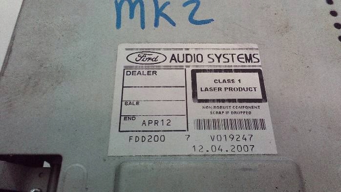 фото №4, Радіопрогравач ford focus mk2 07r. 7m5t-18c815-ba