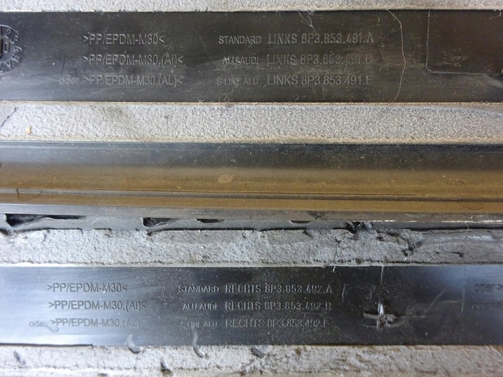 фото №9, Audi a3 8p 8p3 3d планки порогові права ліва s-line 8p3853491e 8p3853492e