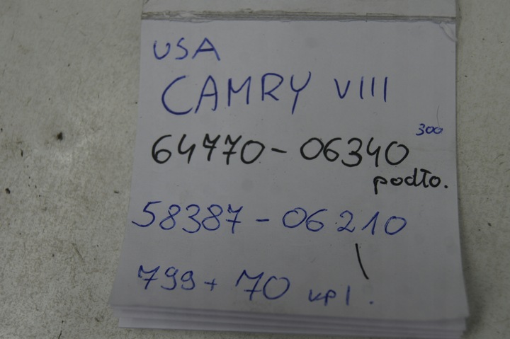 фото №13, Camry viii sedan usa пол обшивка багажника обшивки защита ремня