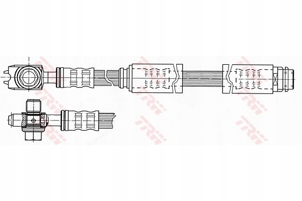 фото №16, Шланг тормозной гибкий audi tt 98-06 перед
