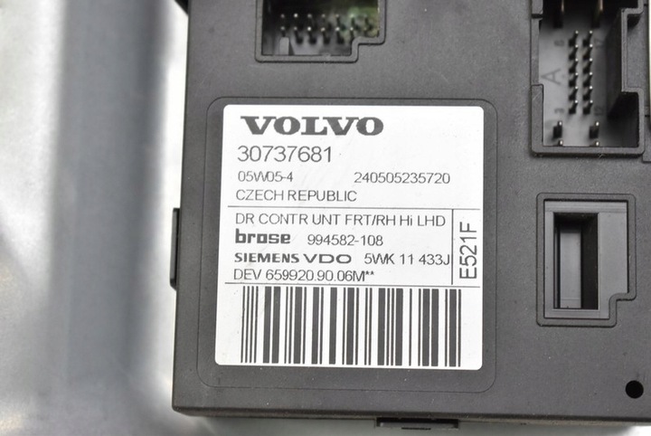фото №6, Подъемник стекла правые перед eu 8679081-rh volvo v50 03-11
