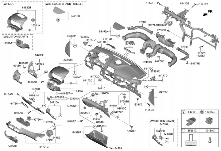 фото №1, Панель роздавальна капот консоль hyundai kona 2017-2023 нова! org ev