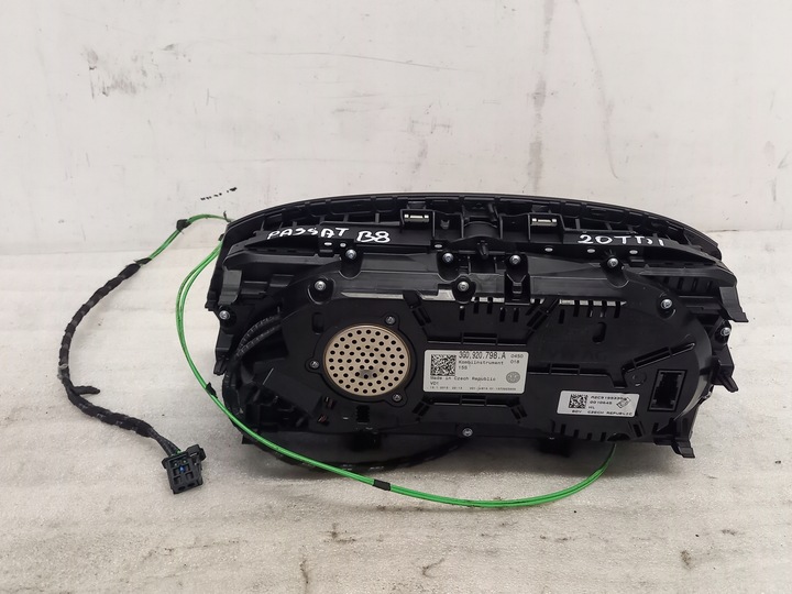 фото №5, Спідометр  рамка оптоволокно vw passat b8 2,0 tdi 3g0920798a eu