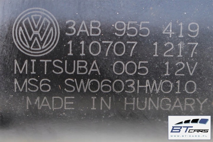 фото №9, Vw passat b6 b7 механизм дворник 3ab955023 моторчик 3ab955419 3ab 955