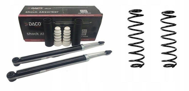 фото №1, 2x амортизаторы пружины защитные накладки зад do skoda fabia i praktik/kombi 6y5