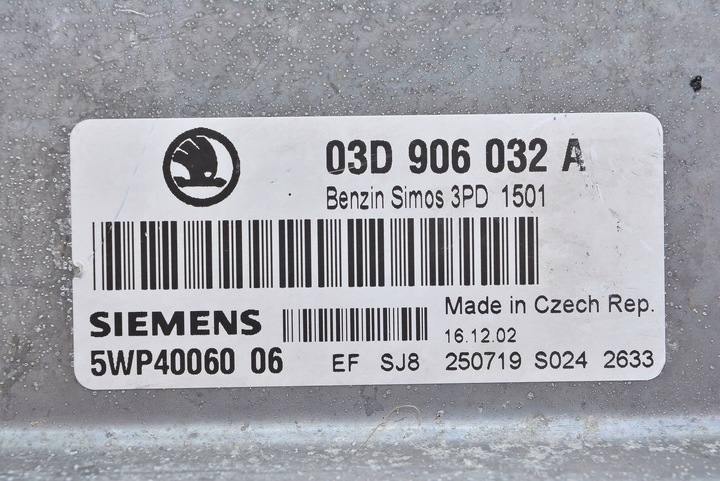 фото №2, Комп'ютер fabia i 1.2 03d906032a 5wp4006006