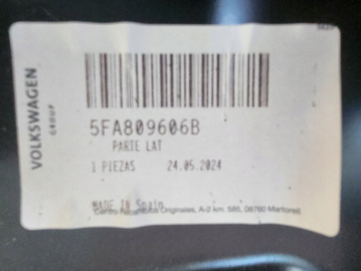 фото №5, Seat leon iv 5fa поріг стійка праві 20- новий оригінальний