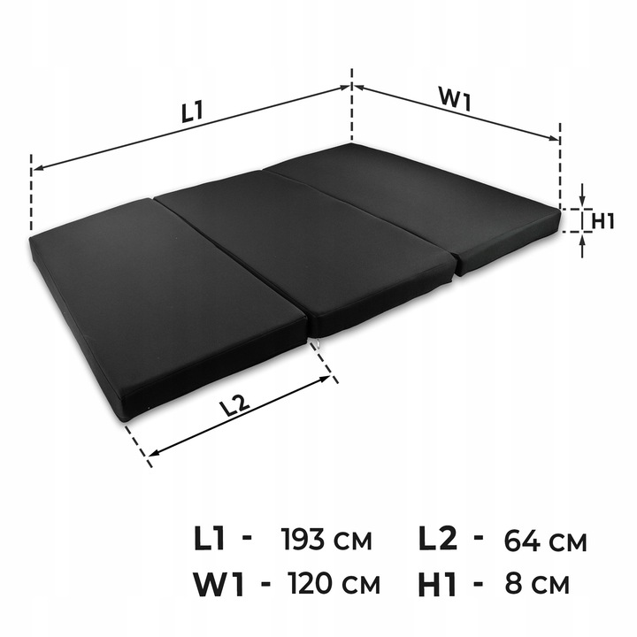 фото №12, Materac складний ліжко turystyczne na кемпінг do volkswagen id. buzz 2022-