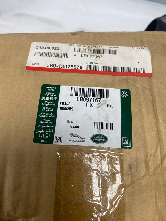 фото №13, Клапан выхлопных газов egr range rover velar discovery jaguar f-pace xe xf 2.0 d