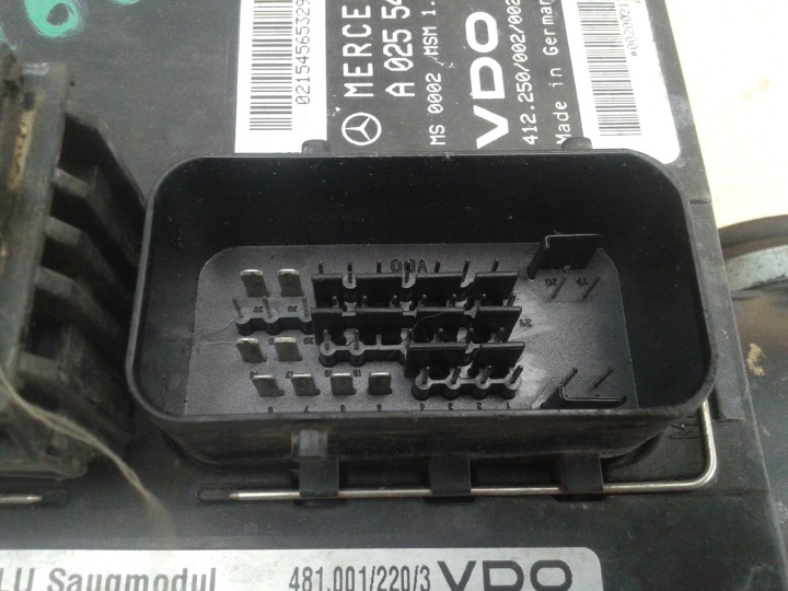 фото №9, Блок керування двигуном (ecu) корпус mercedes w168 a-klasa a0255454132 a1661401200