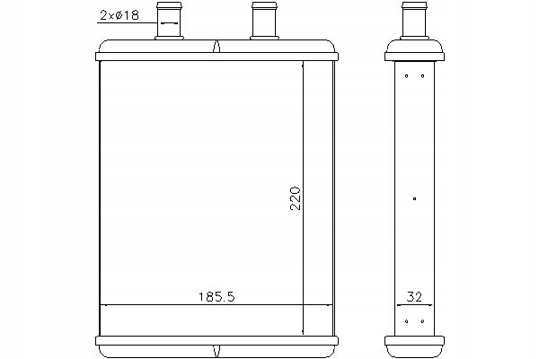 фото №1, Nissens обігрівач 220x200x33 iveco daily iv, d