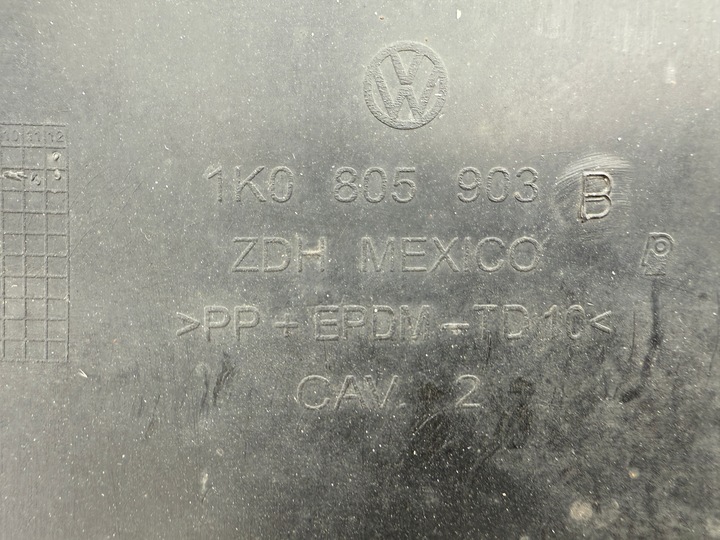 фото №7, Защита плита pod бампер перед vw jetta v 5 golf v универсал 1k0805903b