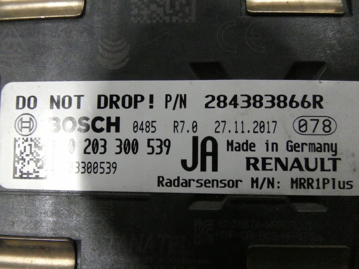 фото №7, Радар, датчик renault kadjar 284383866r