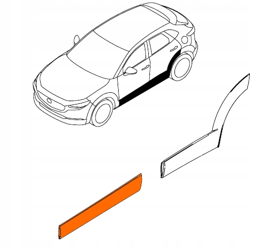 фото №16, Mazda cx-30 планка двері лівих dgh951rb1