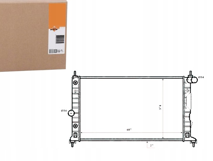 фото №1, Радиаторов saab 9-5 1,9tid 2,2tid 3,0tid 3,0 v6 01-