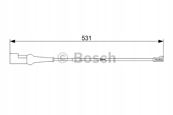 фото №16, Датчик тормозные колодки ham. ford transit 2,0tdci 16- bosch 1 987 473 574
